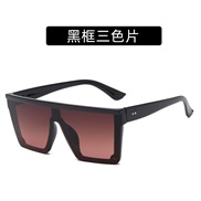 (C  Black frame  gray  pink Lens )occdental style trend square sunglass man fashon Rce nal Sunglasses sunglass