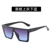 (C  Black frame  gray  Lens )occdental style trend square sunglass man fashon Rce nal Sunglasses sunglass