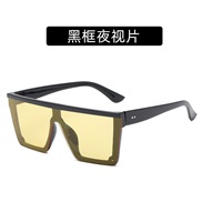(C  Black frame  Lens )occdental style trend square sunglass man fashon Rce nal Sunglasses sunglass