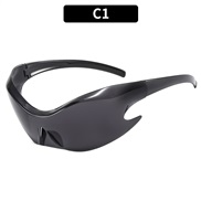 (C  Black frame  gray  Lens )occidental styleY sunglass Colorful fashion Sunglasses