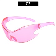 (C  Pink)occdental styleY sunglass Colorful fashon Sunglasses