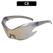 (C  gold )occdental styleY sunglass Colorful fashon Sunglasses