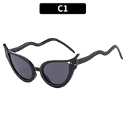 (C  Black frame  gray  Lens )occidental style personality sunglass snake Sunglasses woman sunglass