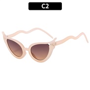 (C  tea  Lens )occdental style personalty sunglass snake Sunglasses woman sunglass