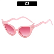 (C  pink pink Lens )occdental style personalty sunglass snake Sunglasses woman sunglass