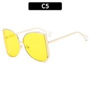 (C  gold frame  Lens )occdental style Metal sunglass personalty ant-ultravolet Sunglassesns sunglass