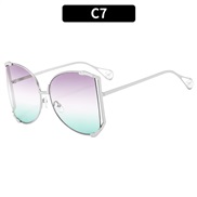 (C  silver frame  purple )occdental style Metal sunglass personalty ant-ultravolet Sunglassesns sunglass