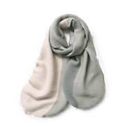 ( gray)Double surface color imitate sheep velvet scarf scarf woman all-Purpose elegant shawl
