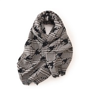 ( black)houndstooth scarf woman Autumn and Winter fashion print warm scarf shawl woman