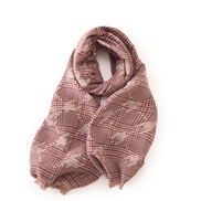 (70cm*190cm)( red)houndstooth scarf woman Autumn and Winter fashion print warm scarf shawl woman