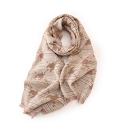 (70cm*190cm)( khaki)houndstooth scarf woman Autumn and Winter fashion print warm scarf shawl woman