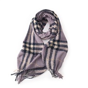 (63*180cm)(purple)scarf girl student Autumn and Winter Double surface all-Purpose high warm imitate sheep velvet knitti