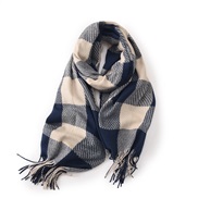 ( blue) scarf woman Winter all-Purpose high medium long imitate sheep velvet warm thick shawl