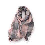 ( Pink) scarf woman Winter all-Purpose high medium long imitate sheep velvet warm thick shawl