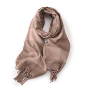 ( light brown) scarf woman Winter all-Purpose high medium long imitate sheep velvet warm thick shawl