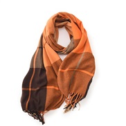 (orange)more color imitate sheep velvet scarf woman all-Purpose medium long style thick warm shawl Collar two