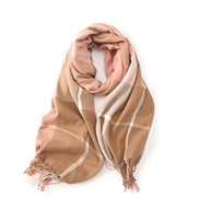 ( Rose Gold)more color imitate sheep velvet scarf woman all-Purpose medium long style thick warm shawl Collar two