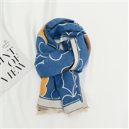 ( blue)lovely cartoon child scarf man woman autumn Winter samll cotton Collar warm wind all-Purpose scarf