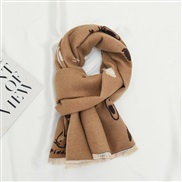 ( brown)Double surface imitate sheep velvet child scarf man woman wind warm shawl Collar lovely scarf
