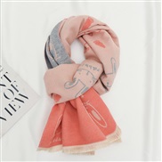 ( Pink)Double surface imitate sheep velvet child scarf man woman wind warm shawl Collar lovely scarf