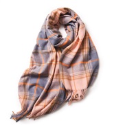 ( Pink) scarf woman shawl autumn Winter warm all-Purpose imitate sheep velvet scarf