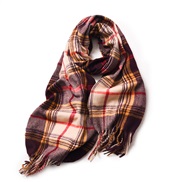 ( Dull red) scarf woman shawl autumn Winter warm all-Purpose imitate sheep velvet scarf
