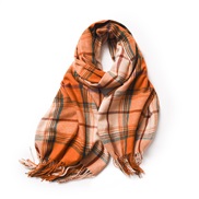 (orange) scarf woman shawl autumn Winter warm all-Purpose imitate sheep velvet scarf