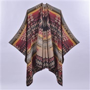 (130x150cm)( Colorrhombus  black  khaki)Double surface four slit woman shawl brief fashion imitate sheep velvet more sc