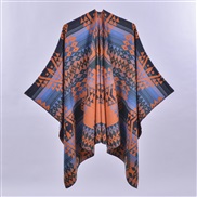 (130x150cm)( Colorrhombus  blue )Double surface four slit woman shawl brief fashion imitate sheep velvet more scarf sha