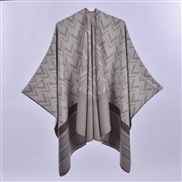 (130x150cm)( khaki)Double surface four slit woman shawl brief fashion imitate sheep velvet more scarf shawl