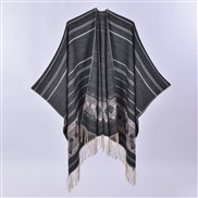 (rhombus  black ) scarf shawl brief fashion slit imitate sheep velvet four two woman tassel knitting wind