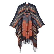 (130x150cm)(rhombus  gray ) ethnic style shawl lady warm wind occidental style
