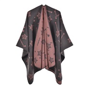 (130x150cm)( Pink)knitting slit shawl Japan and Korea sweet lovely Double surface warm wind