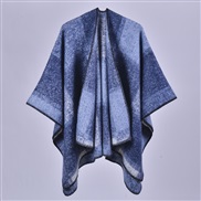 (128x150cm710G)( Gradual change Navy blue)new Autumn and Winter shawl occidental style brief imitate sheep velvet Doubl