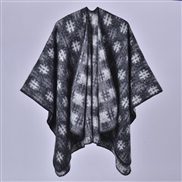 (black and white)lady Double surface thick warm scarf shawl imitate sheep velvet wind