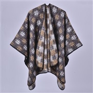 (128x150cm710G)( black )lady Double surface thick warm scarf shawl imitate sheep velvet wind
