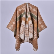 (128x150cm710G)( camel)thick ethnic style lady shawl occidental style Autumn and Winter thick warm imitate sheep velvet