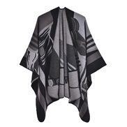 (130x150cm)( black)lady shawl occidental style fashion thick imitate sheep velvet slit style