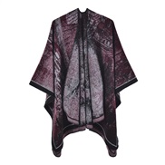 (130x150cm)( Red wine)Autumn and Winter Chinese style lady shawl warm cardigan wind