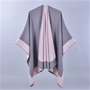 (130*150CM)( frame  Dark grey pink)lady spring scarf shawl fashion all-Purpose pure color four imitate sheep velvet slit