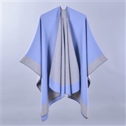 (130*150CM)( frame sky blue )lady spring scarf shawl fashion all-Purpose pure color four imitate sheep velvet slit