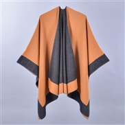 (130*150CM)( frame  black )lady spring scarf shawl fashion all-Purpose pure color four imitate sheep velvet slit