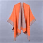 (130*150CM)( frame  khaki)lady spring scarf shawl fashion all-Purpose pure color four imitate sheep velvet slit