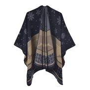 (130*150CM)( black  khaki)spring autumn lady imitate sheep velvet slit scarf shawl occidental style fashion thick warm 
