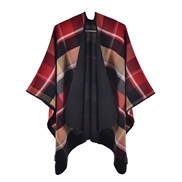 ( red  Black color )lady tassel grid shawl Nation wind Autumn and Winter new big travel thick scarf