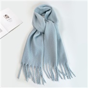 (40*210cm)(HM   blue )pure color mohair scarf woman Winter all-Purpose high color Collar occidental style multicolor lo