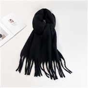 (40*210cm)(HM   black)pure color mohair scarf woman Winter all-Purpose high color Collar occidental style multicolor lo