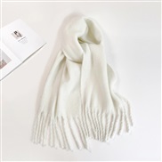 (40*210cm)(HM   white)pure color mohair scarf woman Winter all-Purpose high color Collar occidental style multicolor lo