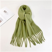 (40*210cm)(HM  )pure color mohair scarf woman Winter all-Purpose high color Collar occidental style multicolor long sha