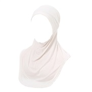 (Free Size )(  white) big hedging cotton bottoming  pure color soft bottoming head